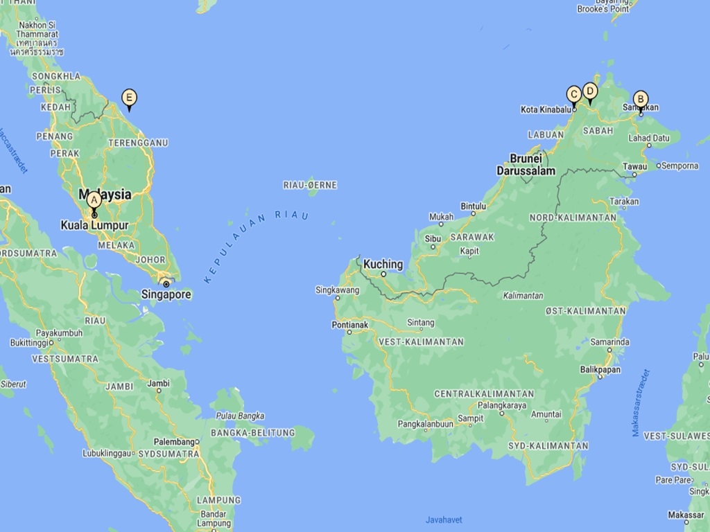 Fantastisk rundrejse til Malaysia & Borneo